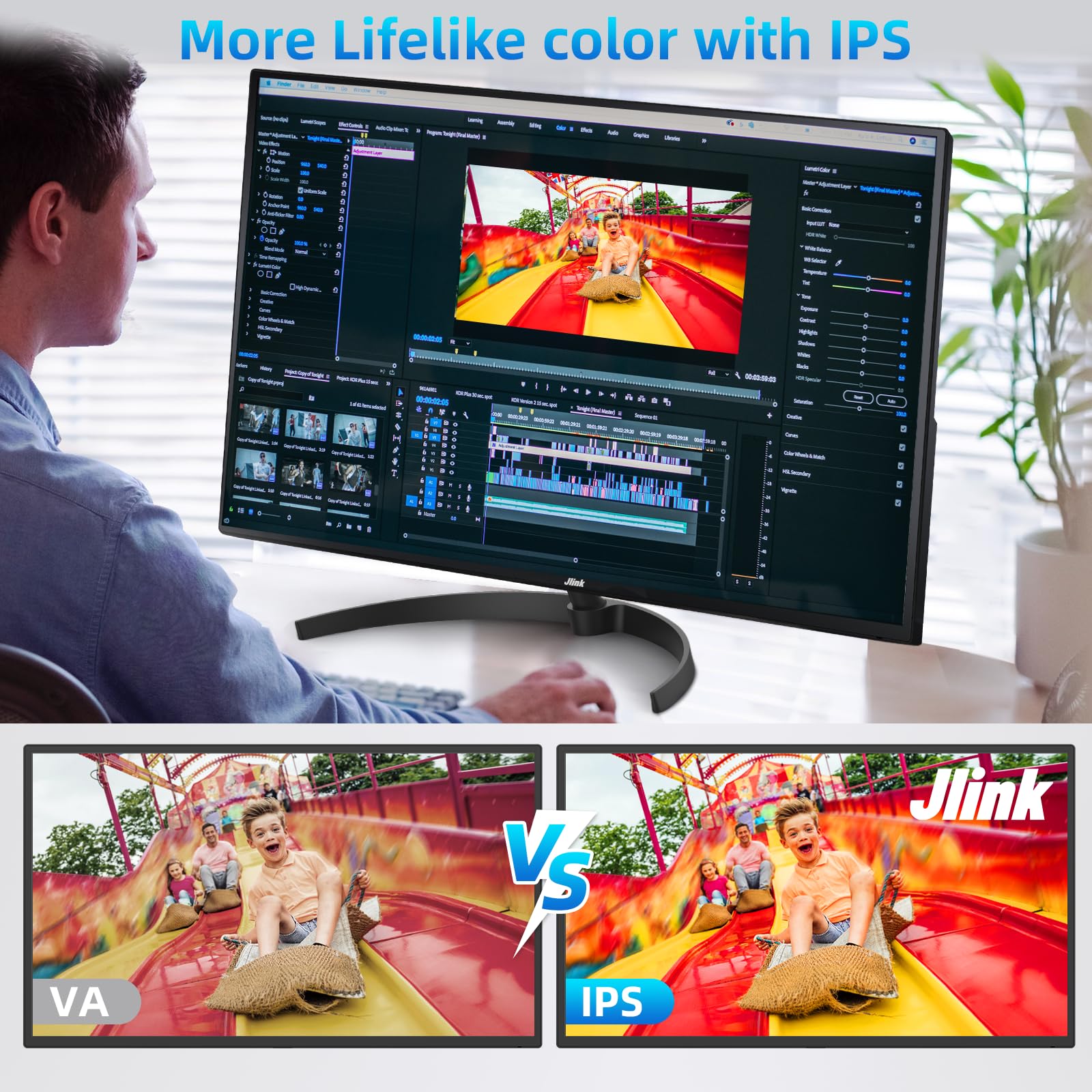Amazon.com: Jlink Monitor de computadora 2K de 32 pulgadas